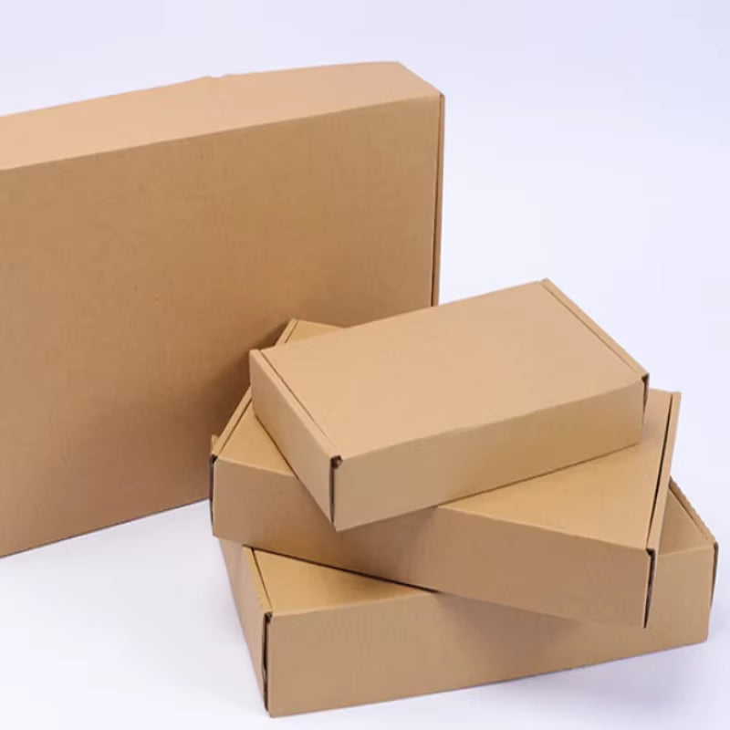 20PCS Corrugated Box Mailers- White /Brown Cardboard Shipping Box Corrugated Box Mailer Shipping Box for Mailer, Moving and Craf