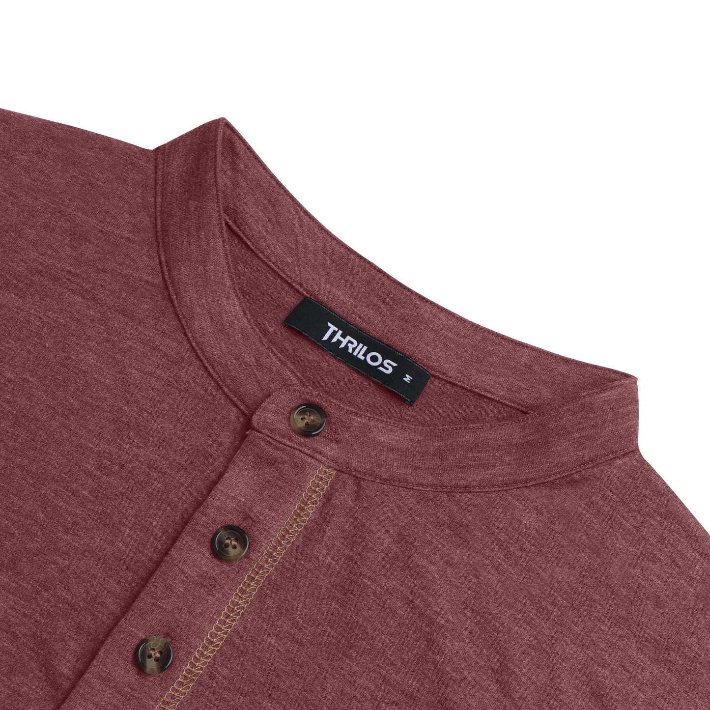 Mens Henley Shirts Long Sleeve Casual Tops Lightweight Pullover Shirt Button Cotton T-Shirt with Pocket
