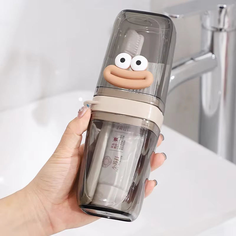 Portable Travel Toothbrush Cup Cartoon Toothbrush Household Travel Camping Soap Storage Box Toothbrush Toothpaste Mouthwash Cup